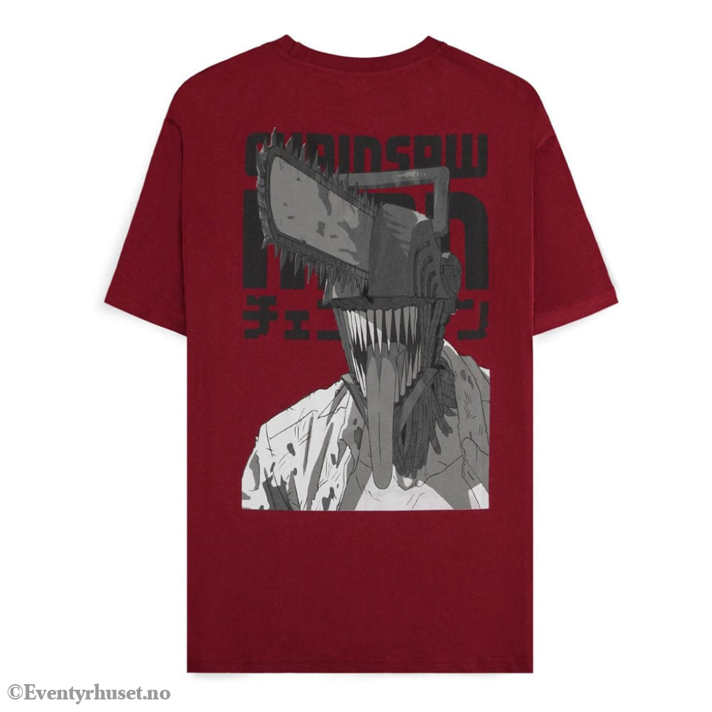 Chainsaw Man T-Shirt Smile Bordeaux Size S Fashion & Accessories
