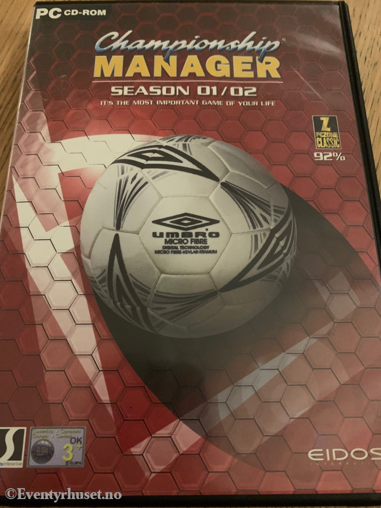 Championship Manager Sesongen 01/02. Pc-Spill. Pc Spill