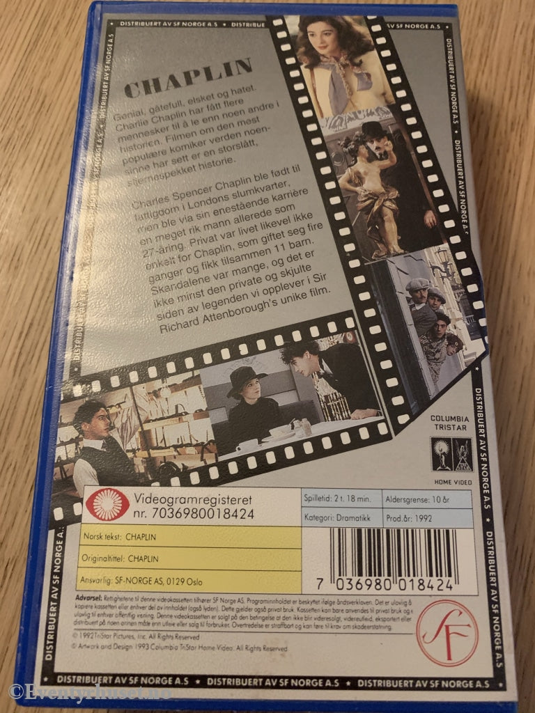 Chaplin. 1992. Vhs. Vhs