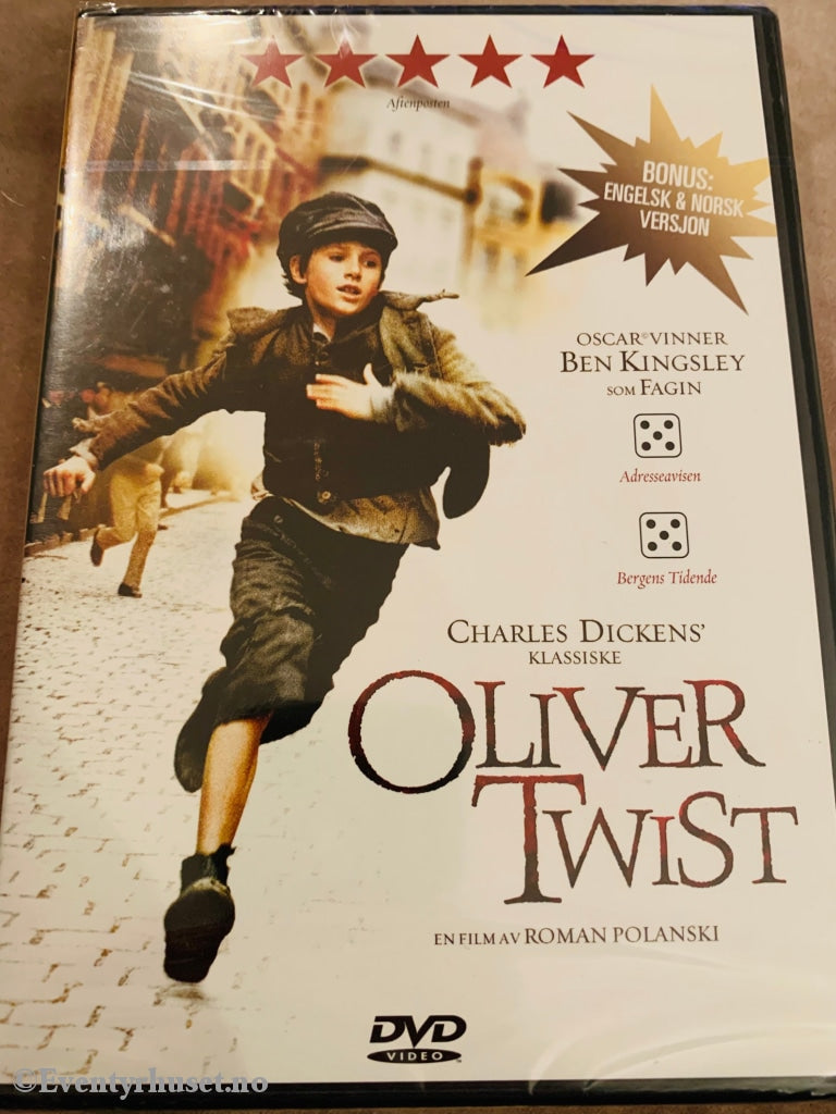 Charles Dickens Oliver Twist. Dvd. Ny I Plast! Dvd