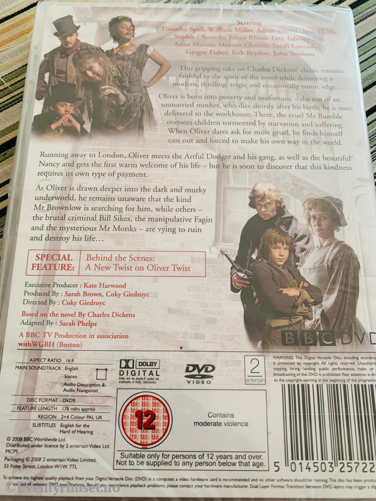 Charles Dickens’ Oliver Twist. Dvd. Ny I Plast! Dvd