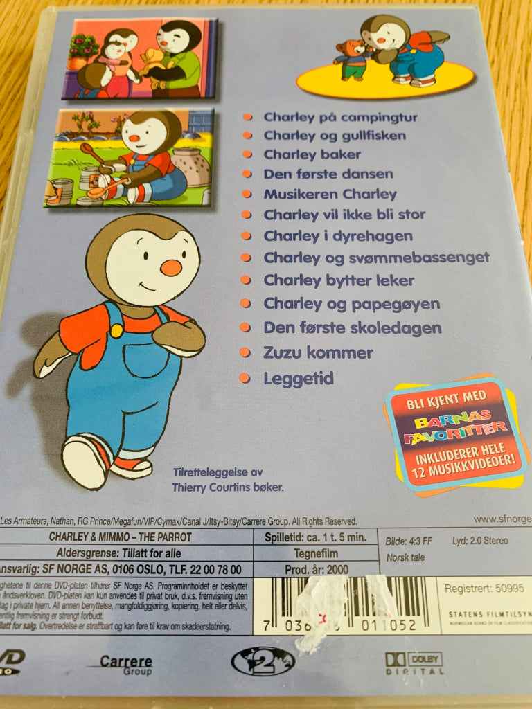 Charley Og Mimmo. Papegøyen. 2000. Dvd. Dvd