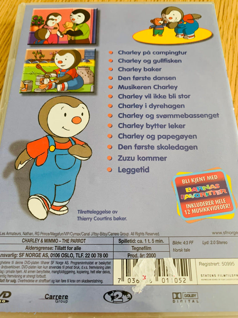 Charley Og Mimmo. Papegøyen. 2000. Dvd. Dvd