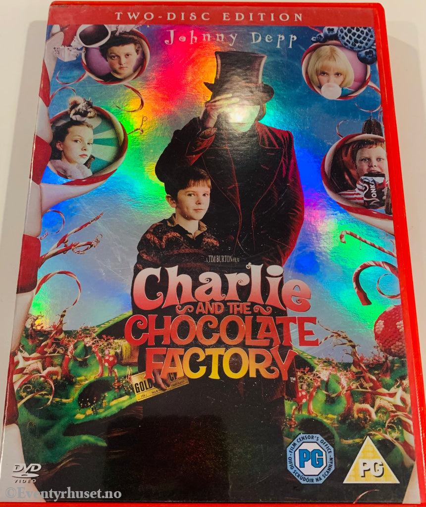 Charlie And The Chocolate Factory (Charlie Og Sjokolade Fabrikken). 2005. Dvd. Dvd