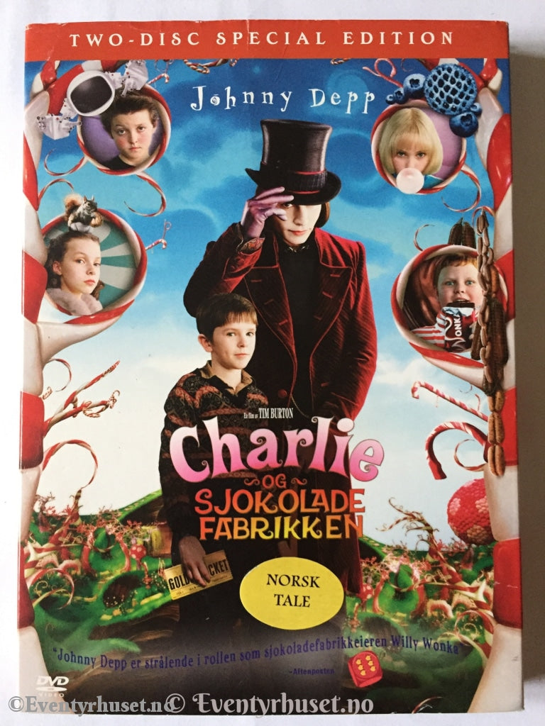 Charlie Og Sjokolade Fabrikken. 2005. Dvd. Dvd