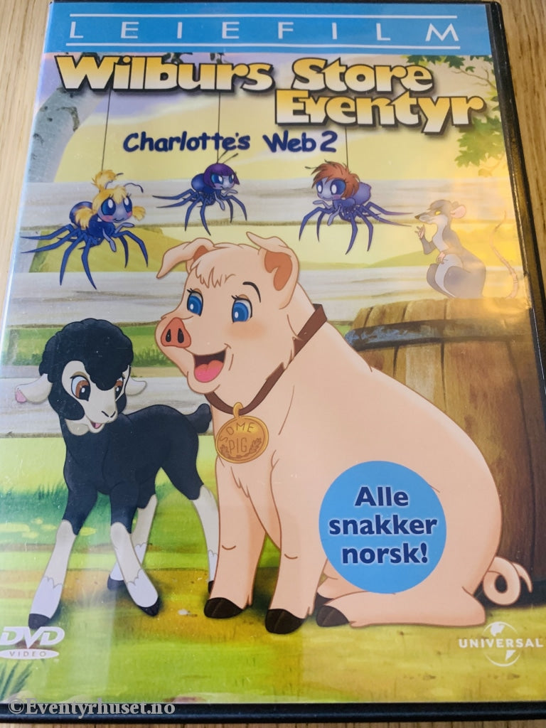 Charlottes Web 2: Wilburs Store Eventyr. 2003. Dvd Leiefilm.