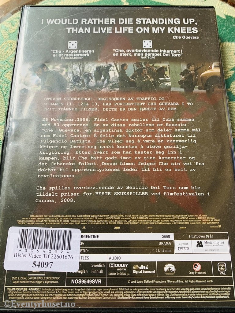 Che. 2008. Dvd. Dvd