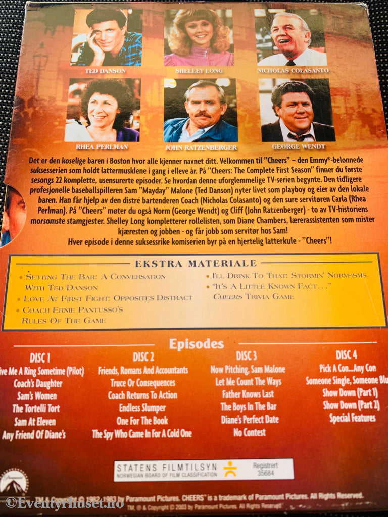 Cheers. Sesong 1. 1982/83. Dvd Samleboks.