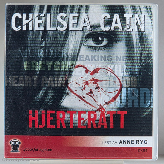 Chelsea Cain 2007 Hjerterått. Lydbok på CD.