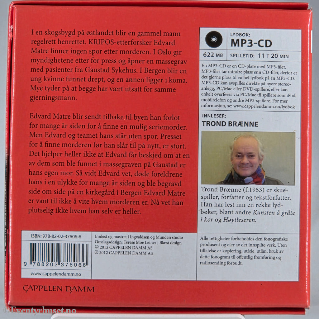 Chris Tvedt 2012 Av jord er du kommet. Lydbok på CD.