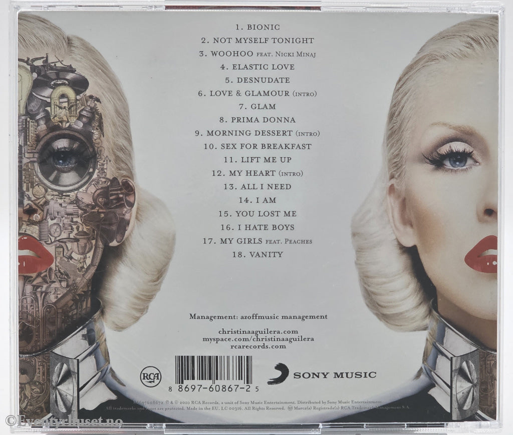 Christina Aguilera. 2010. Bionic. CD.