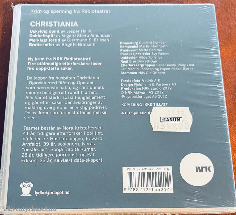 Christina (Nrk Radioteateret). Lydbok På 4 Cd. Ny I Plast!