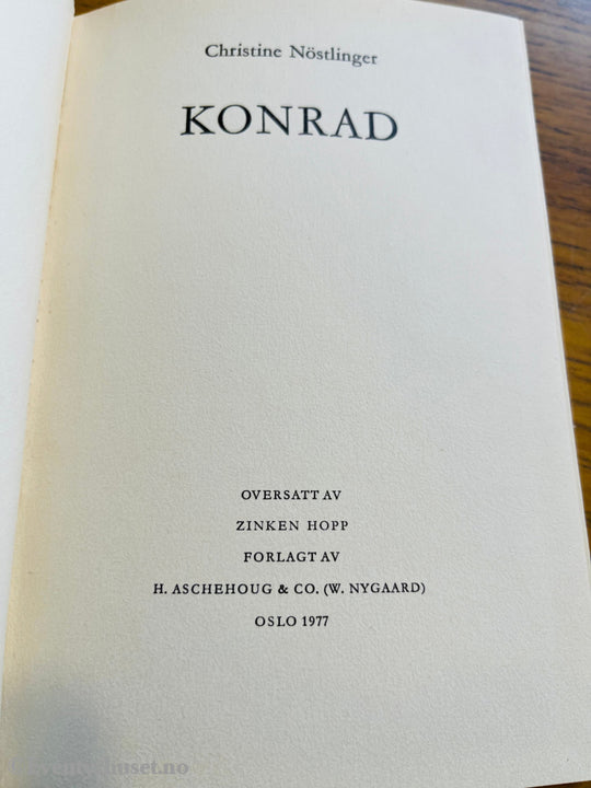 Christine Nöstlinger. 1970-tallet. Konrad. Bok.