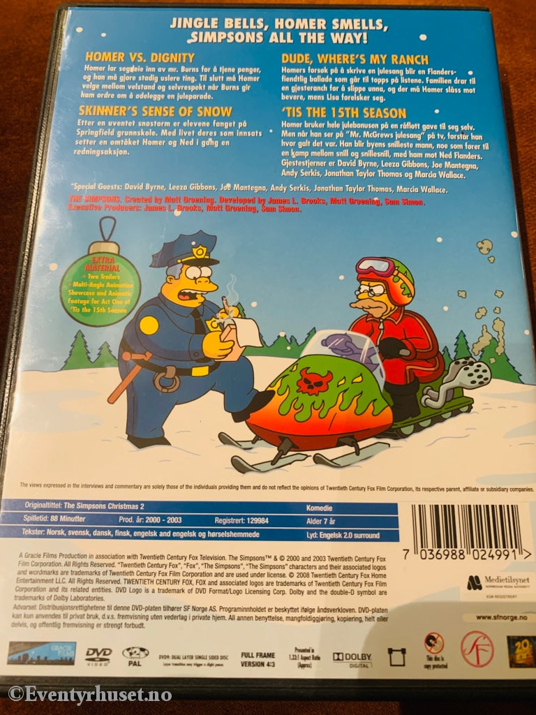 Christmas With The Simpsons. Vol. 2. 1989+. Dvd. Dvd