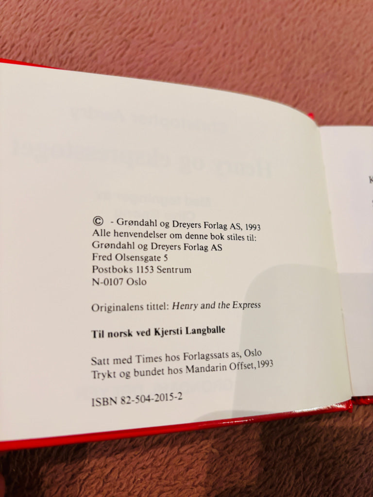 Christopher Awdry – Lokomotivet Thomas - Henry og ekspresstoget. Bok.
