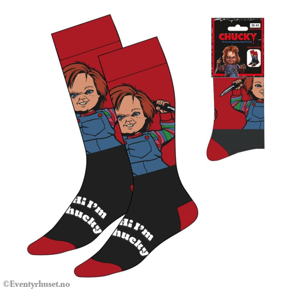 Chucky (Child´s Play) Socks Hi I´m Chucky 38-45. Ny og forseglet! Klær