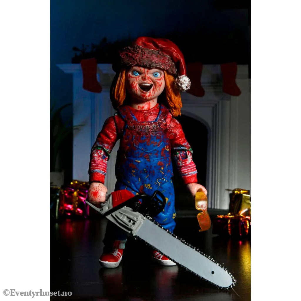 Chucky Child´s Play Ultimate Holiday Edition Actionfigur 18 cm. Mint In Sealed Box (MISB)! Actionfigur