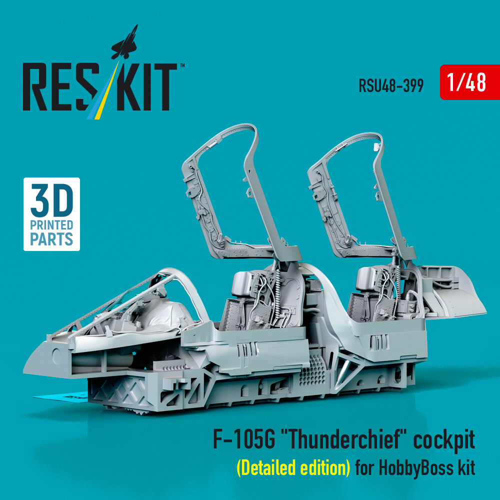 F-105G Thunderchief cockpit (Detailed edition) for HobbyBoss kit (3D Printed)