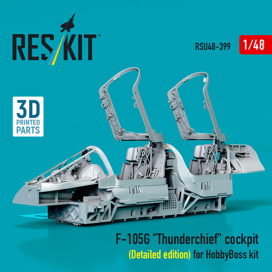 F-105G Thunderchief cockpit (Detailed edition) for HobbyBoss kit (3D Printed)