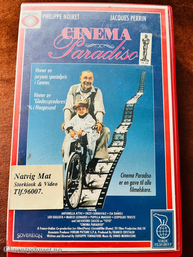 Cinema Paradisio. 1989. Vhs Big Box.