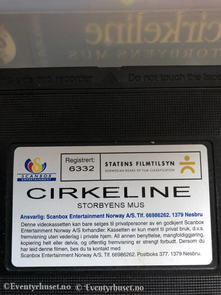 Cirkeline - Storbyens Mus. 1999. Vhs. Vhs