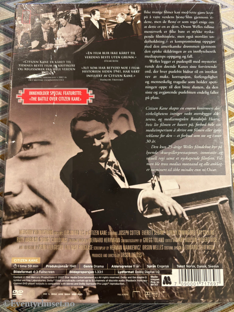 Citizen Kane. DVD. Ny i plast!