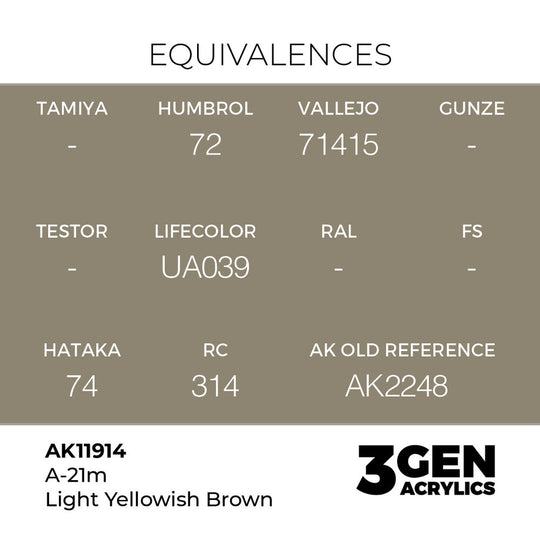 A-21m Light Yellowish Brown