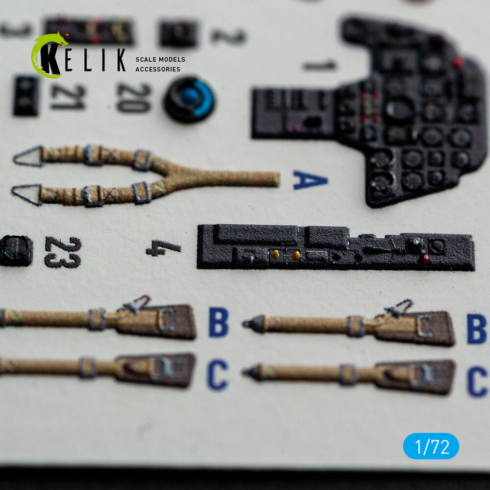 Bf-110G-4- interior 3D decals for Eduard