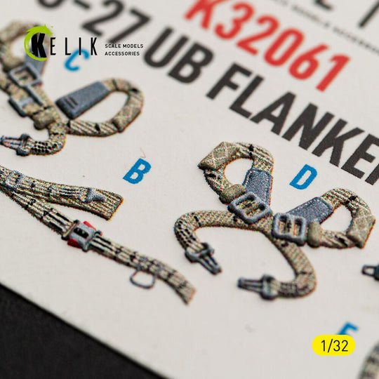 SU-27UB Flanker C - interior 3D decals for Trumpeter kit