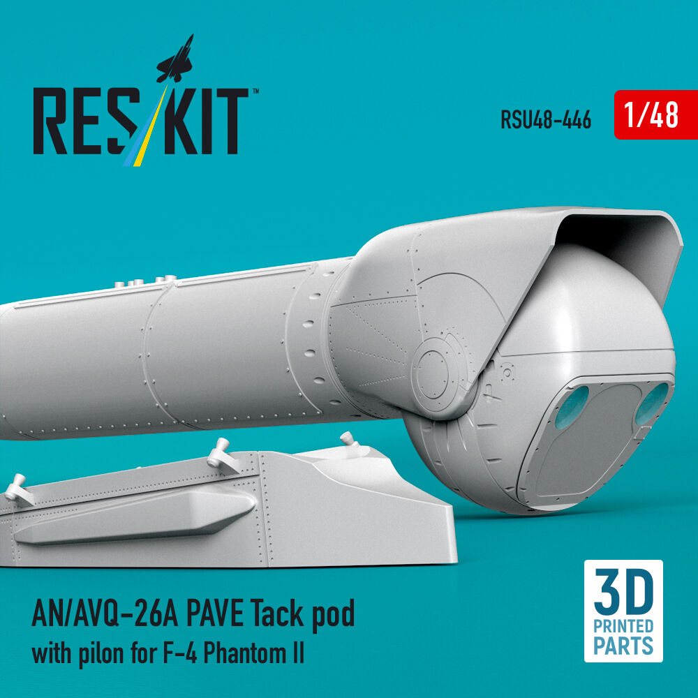 AN/AVQ-26A PAVE Tack pod with pilon for F-4 Phantom II (3D Printed)