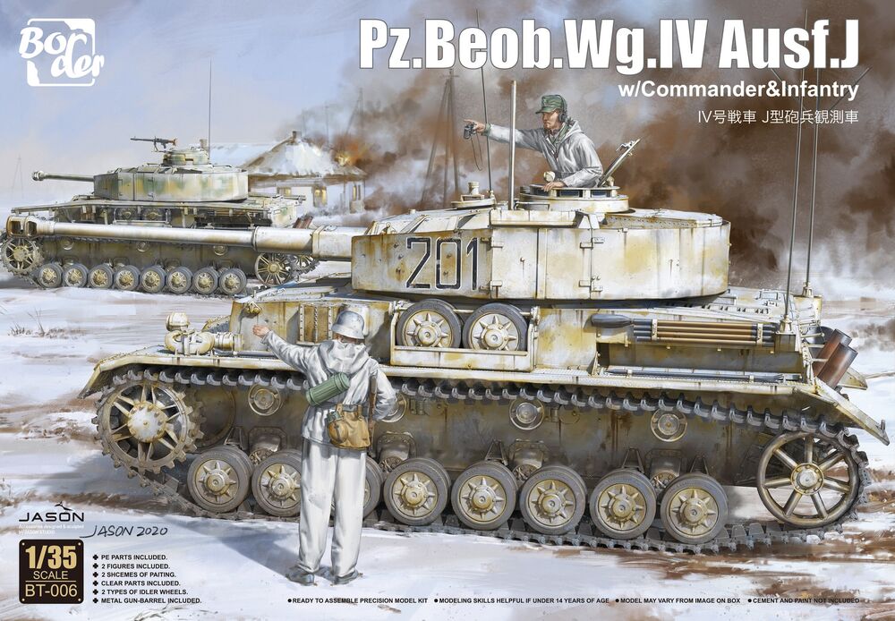 Pz.Beob.Wg.IV Ausf.J w/Commander&Infantry