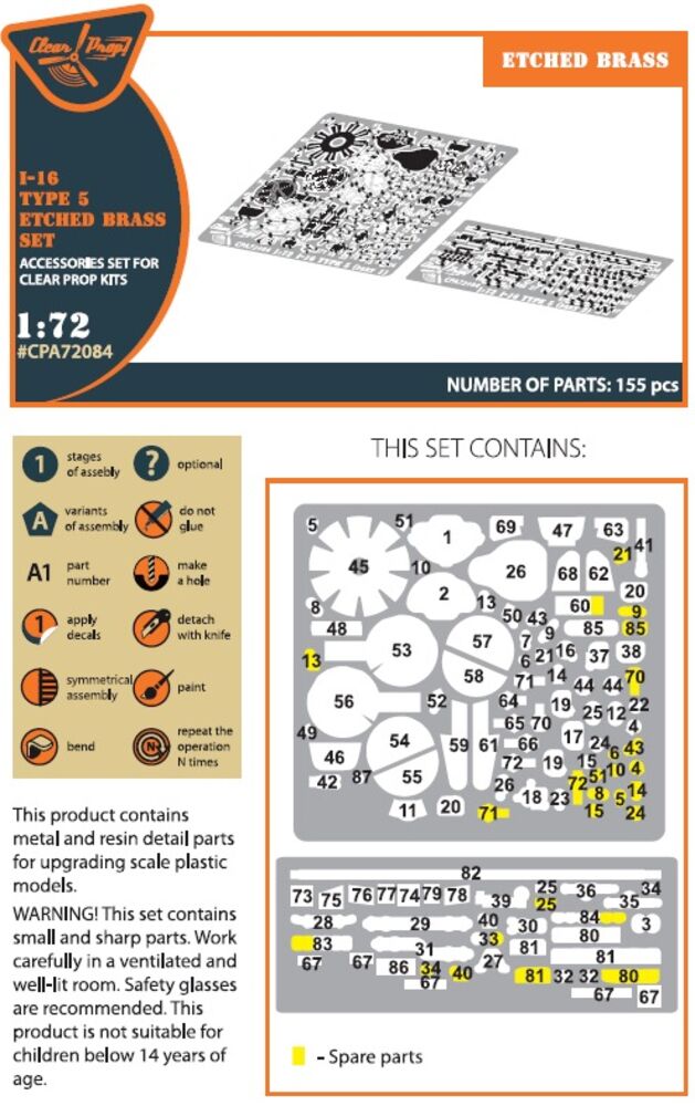 I-16 type 5 PE set for CP kits