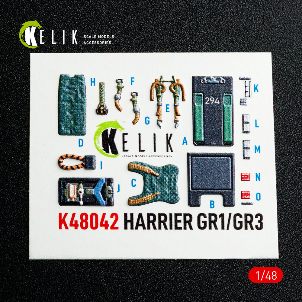Harrier GR1/GR3 interior 3D decals for Kinetic kit