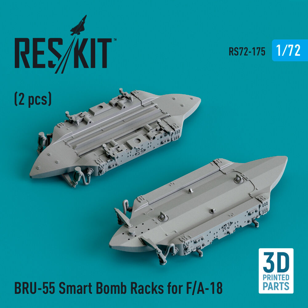 BRU-55 Smart Bomb Racks for F/A-18 (2 pcs) (3D Printed)