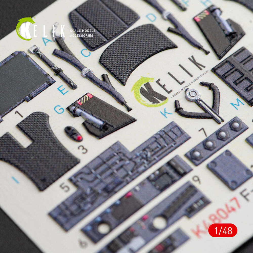 F-35A Lightning II interior 3D decals for Kitty Hawk / Zimimodel kit