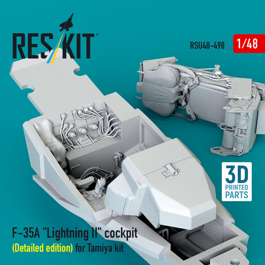 F-35A Lightning II cockpit (Detailed edition) for Tamiya kit (3D Printed)