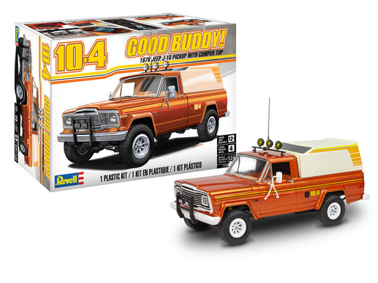 Jeep J-10 pickup with camper