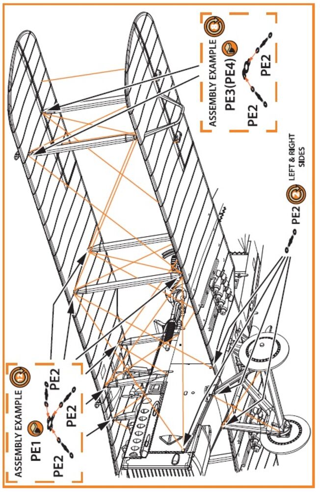 Wire Turnbuckles and ports PE set for CP kits DH.9a/R-1/MR-1