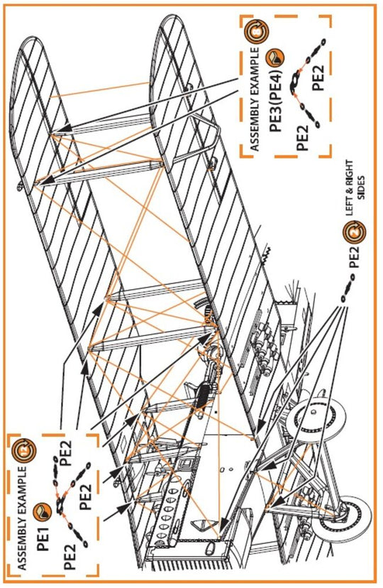 Wire Turnbuckles and ports PE set for CP kits DH.9a/R-1/MR-1