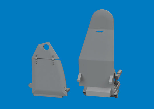 Mosquito seats w/ integral belts PRINT for Special Hobby