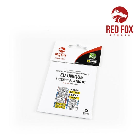 1/24 Unique License plates vol.01 (EU form)