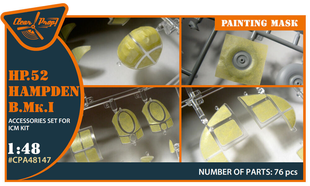 HP.52 Hampden B.Mk.I painting mask  for ICM
