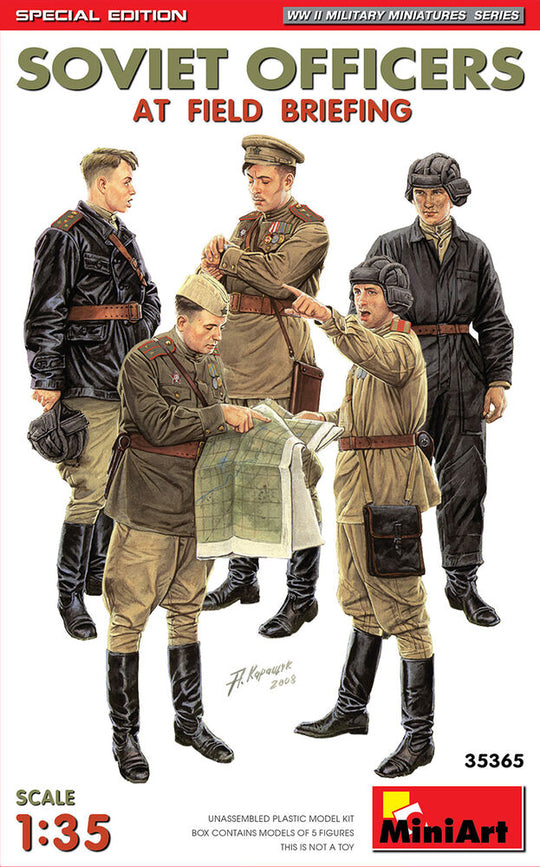 SOVIET OFFICERS AT FIELD BRIEFING. SPECIAL EDITION