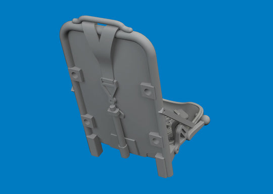P-51D seat w/ integral seat belts PRINT for Arma Hobby