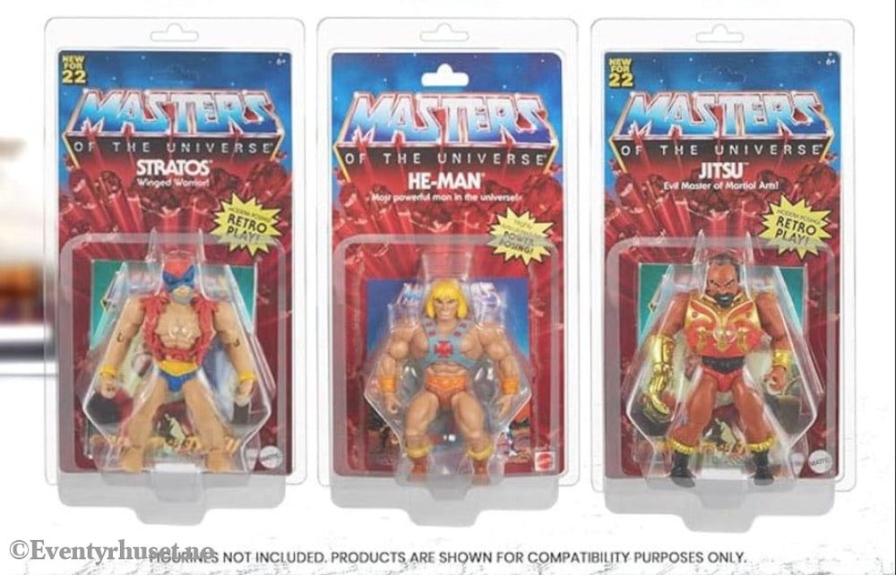 Clamshell PET Protectors 10-Pack for Masters of the Universe Action Figures Storage & Protection