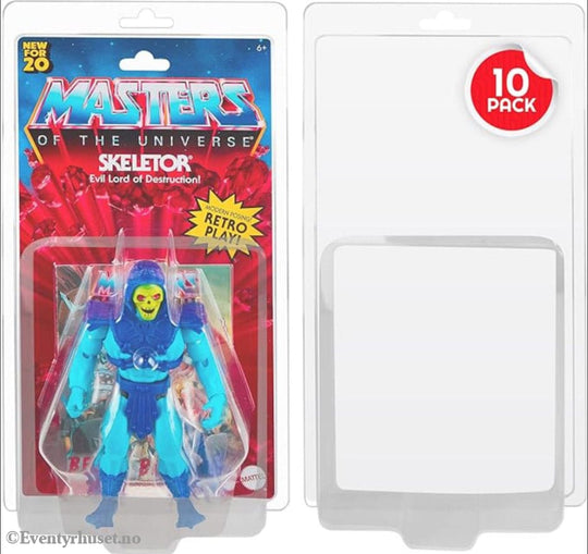 Clamshell PET Protectors 10-Pack for Masters of the Universe Action Figures Storage & Protection