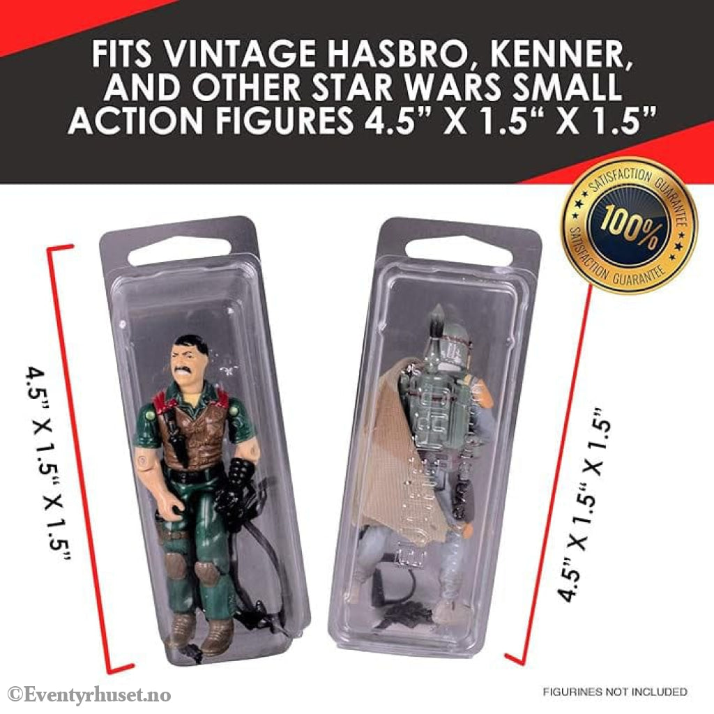 Clamshell PET Protectors 50-Pack for Action Figures Storage & Protection