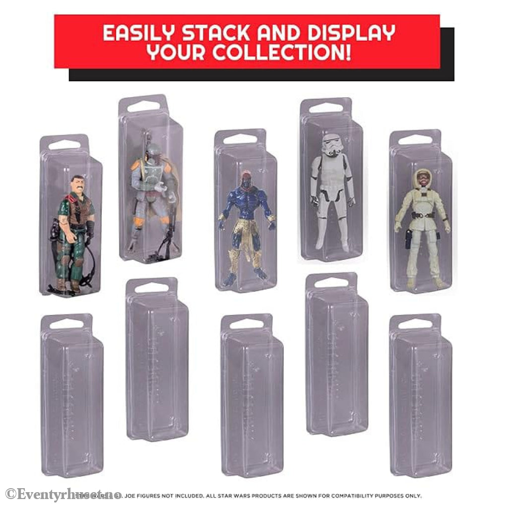 Clamshell PET Protectors 50-Pack for Action Figures Storage & Protection