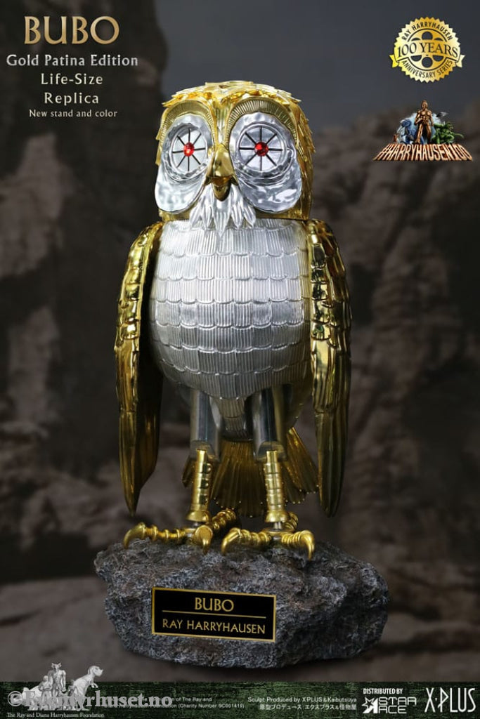 Clash of the Titans Statue Ray Harryhausens Bubo Gold Patina Edition Deluxe Ver. 34 cm Collectibles