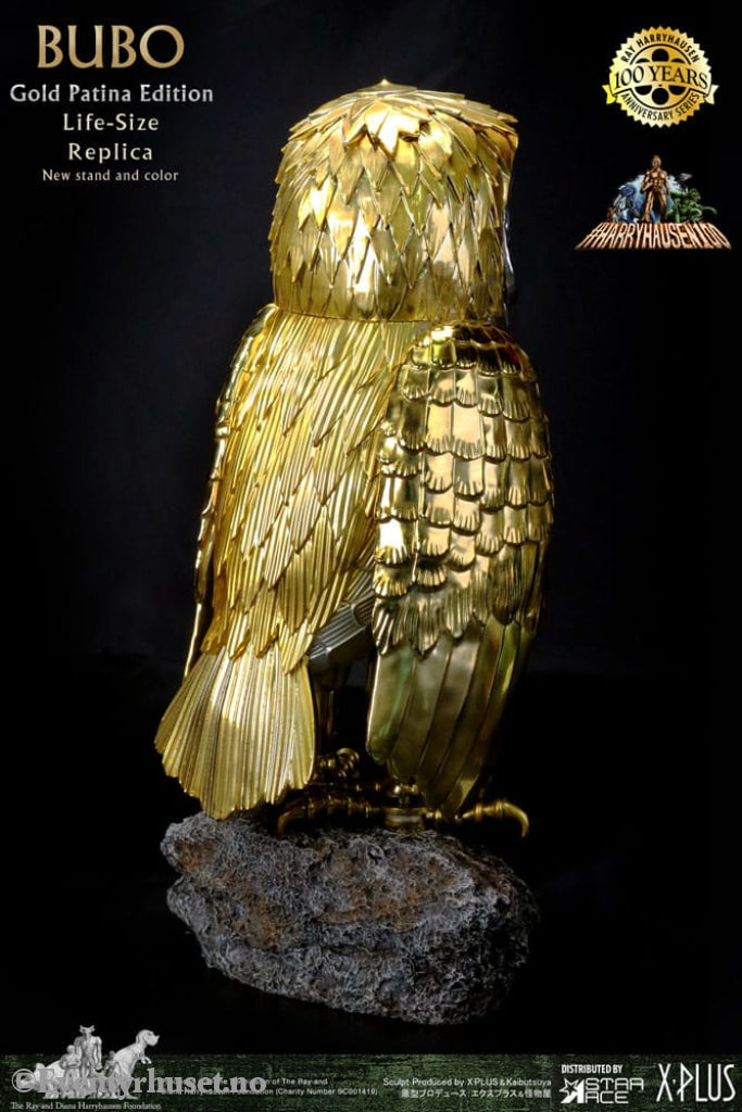 Clash of the Titans Statue Ray Harryhausens Bubo Gold Patina Edition Deluxe Ver. 34 cm Collectibles